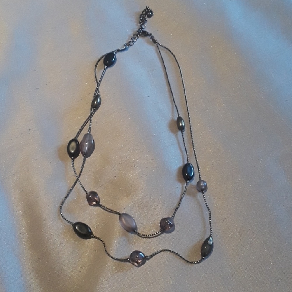 Black Beaded Necklace